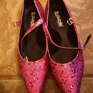 Puzzle Sparkly Flats
